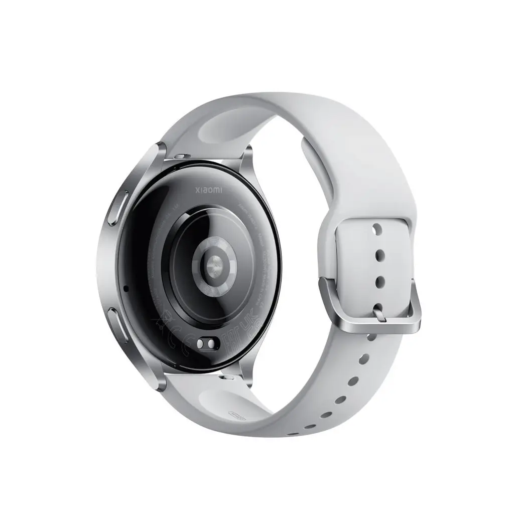 Xiaomi Watch 2 Sliver Case With Gray TPU Strap1.webp