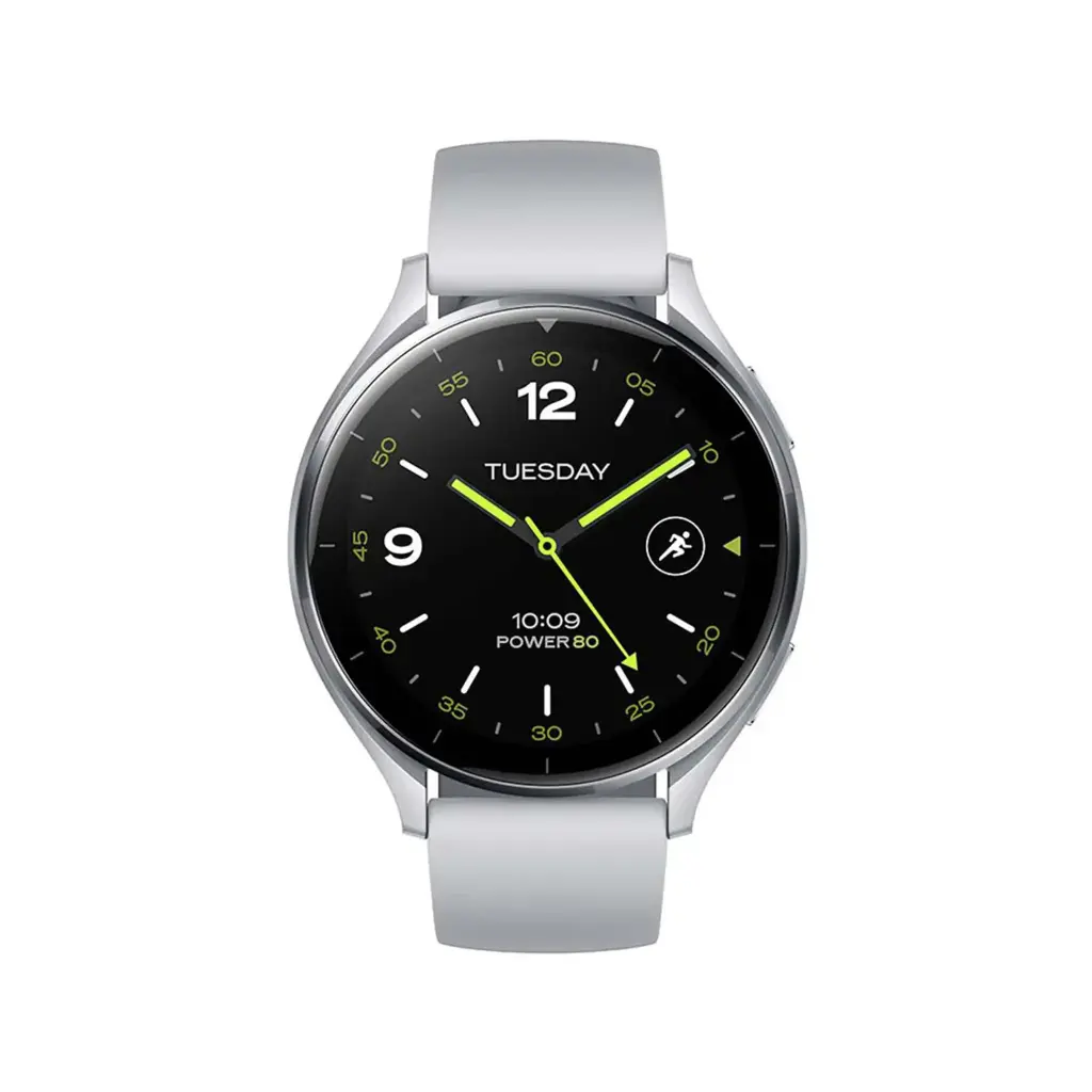 Xiaomi Watch 2 Sliver Case With Gray TPU Strap