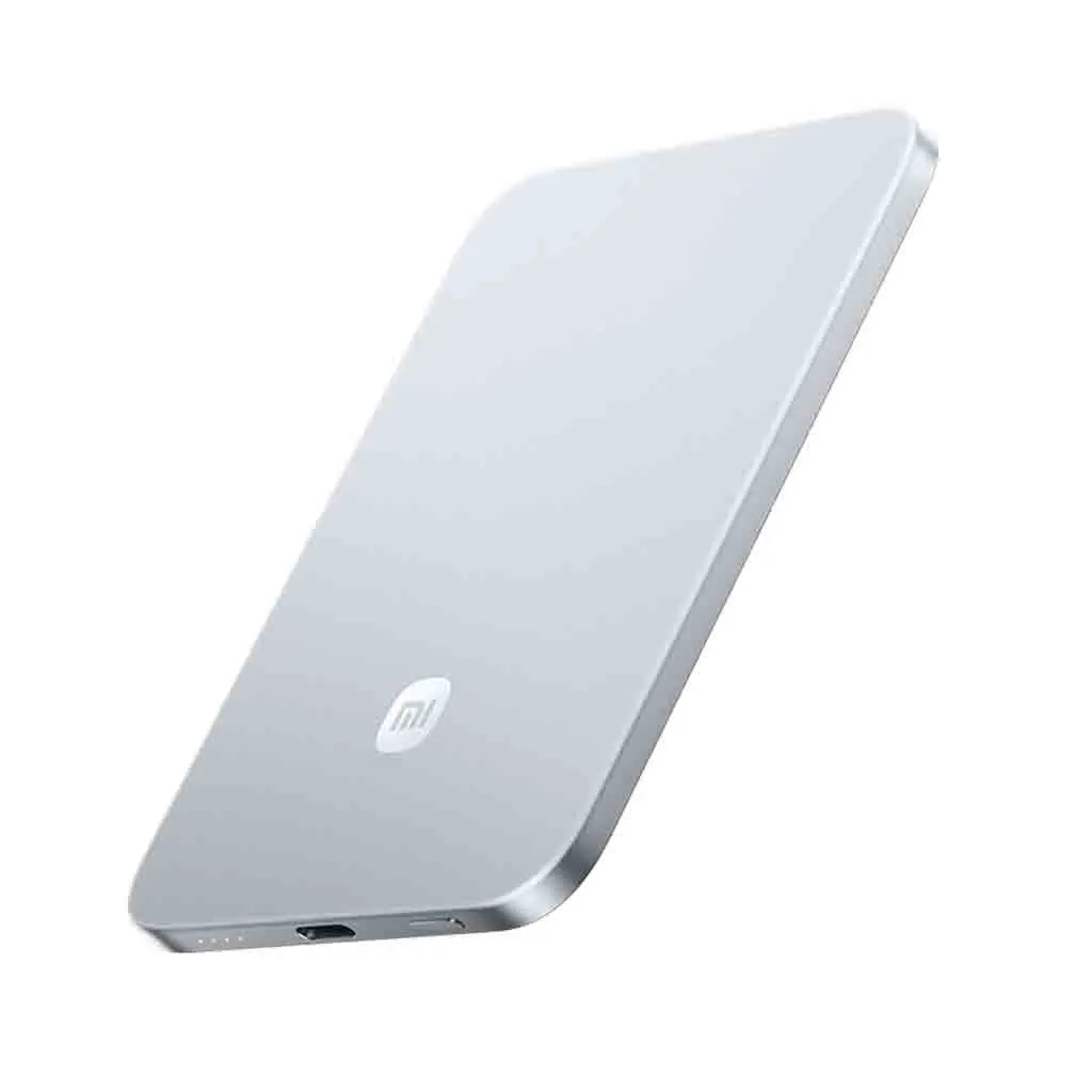 Xiaomi UltraThin Magnetic Power Bank 5000 - 15W - Glacier Silver