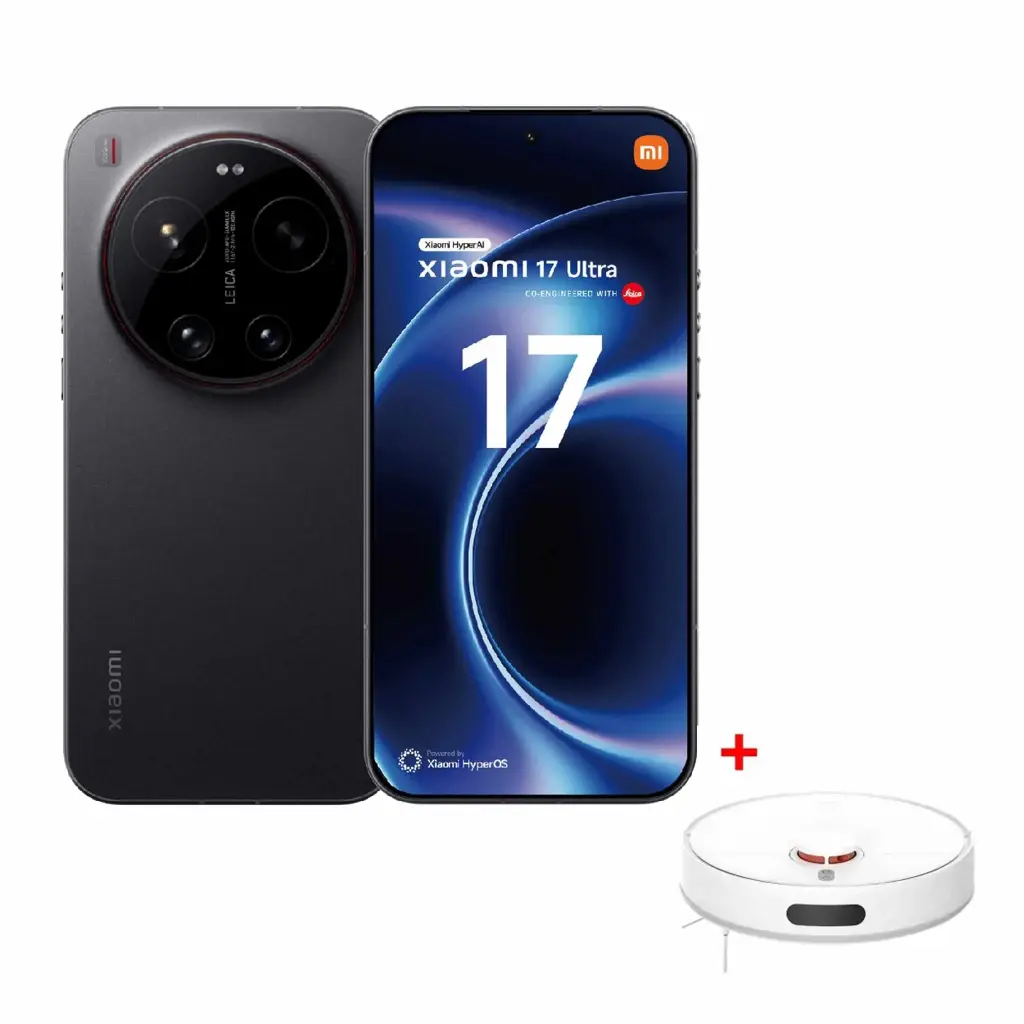Xiaomi 17 Ultra - 16GB RAM - 512GB - Mobile Phone - 5G - Black + Xiaomi Robot Vacuum S40C UK 