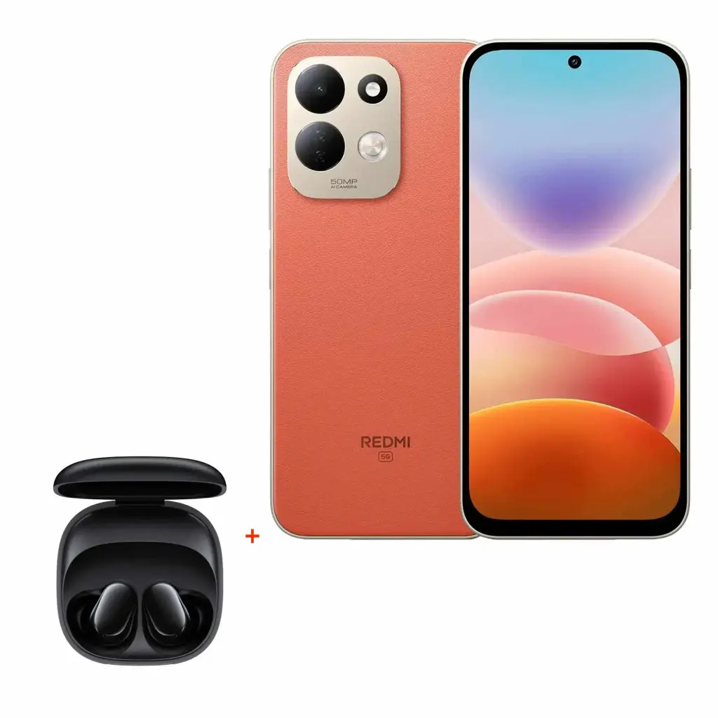 Xiaomi REDMI 17 5G Mobile Phone 6G RAM 256G ROM - Orange + Xiaomi Redmi Buds 6 Play 